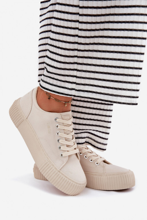 Auduma sieviešu puszābaki Big Star RR274407 smilšu krāsas