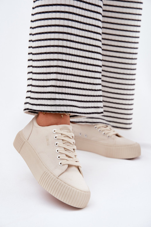 Auduma sieviešu puszābaki Big Star RR274407 smilšu krāsas