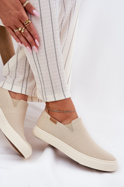 sieviešu puszābaki Slip-On Big Star RR274721 smilšu krāsas