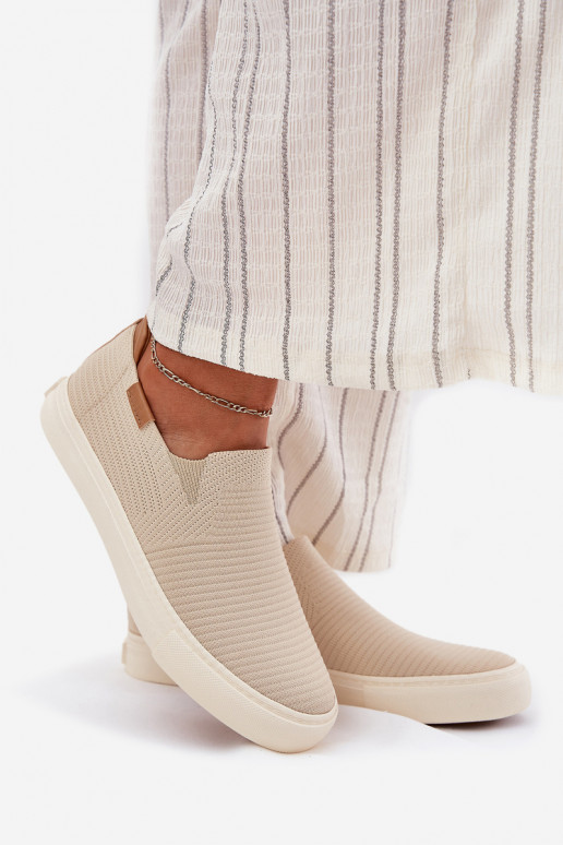 sieviešu puszābaki Slip-On Big Star RR274721 smilšu krāsas