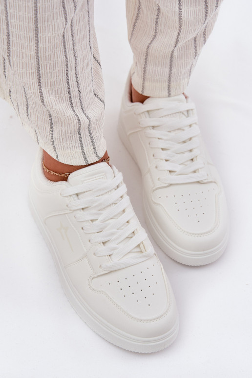 Sneakers modeļa apavi Sieviešu Big Star RR274A241 HI-POLY SYSTEM baltas krāsas