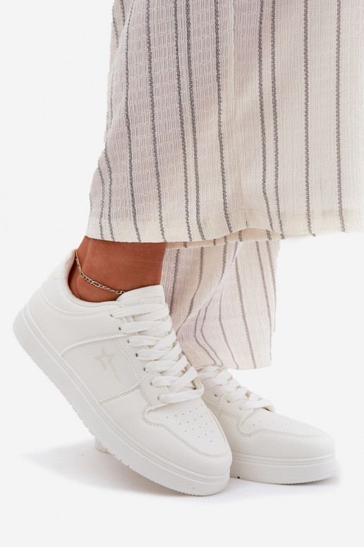 Sneakers modeļa apavi Sieviešu Big Star RR274A241 HI-POLY SYSTEM baltas krāsas