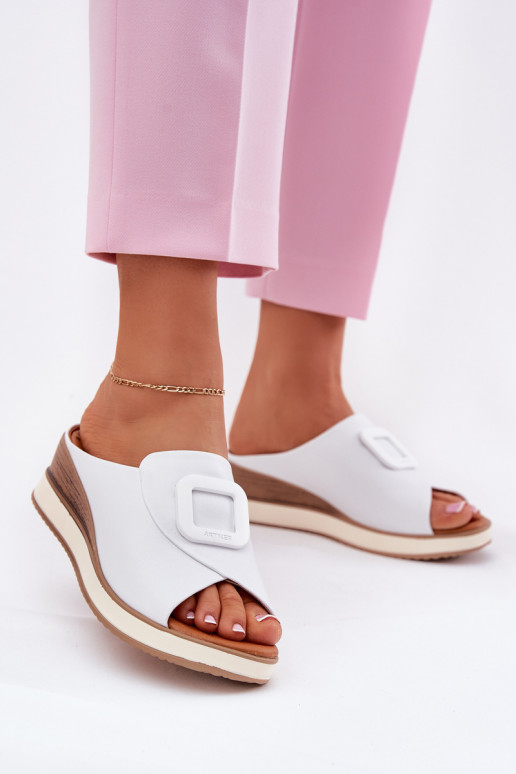 Sieviešu čības Artiker 56C2144 baltas krāsas