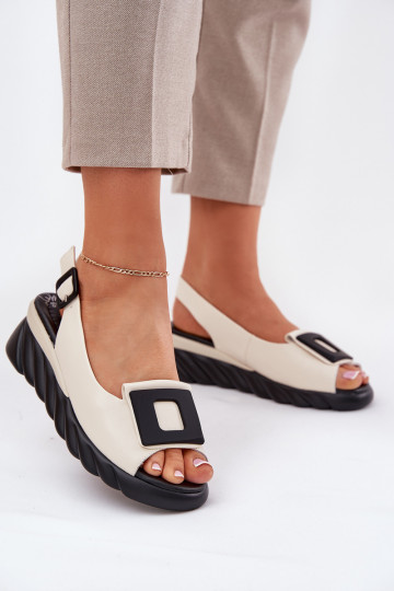 Sieviešu basenes Sieviešu Uz Ķīļa ar dekorāciju Artiker 56C1570 smilšu krāsas