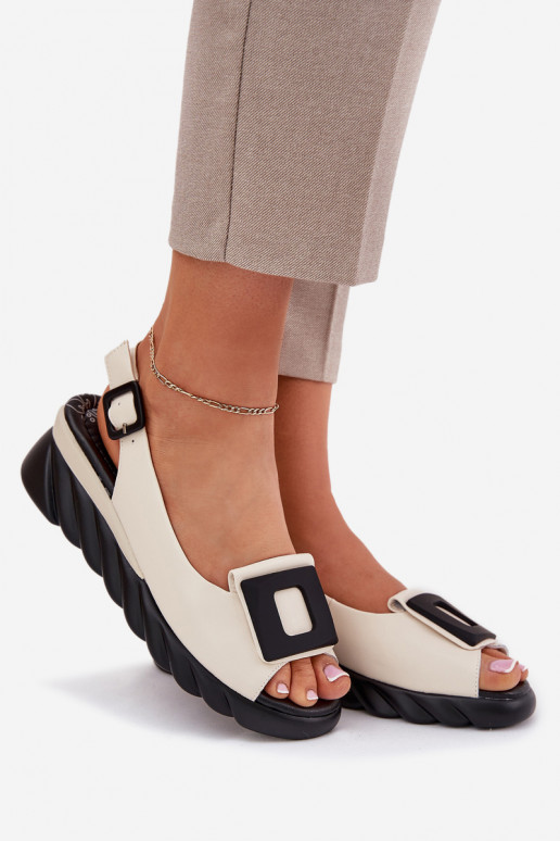 Sieviešu basenes Sieviešu Uz Ķīļa ar dekorāciju Artiker 56C1570 smilšu krāsas