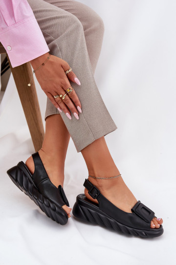 Sieviešu basenes Sieviešu Uz Ķīļa ar dekorāciju Artiker 56C2156 melnas krāsas