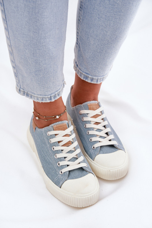 Auduma sieviešu puszābaki Big Star RR274796 Zilas krāsas