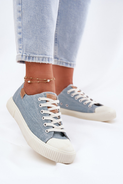 Auduma sieviešu puszābaki Big Star RR274796 Zilas krāsas