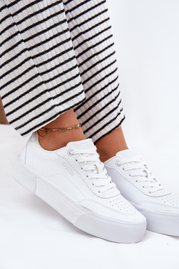Zems Sneakers modeļa apavi no eko ādas Big Star RR274303 baltas krāsas 2
