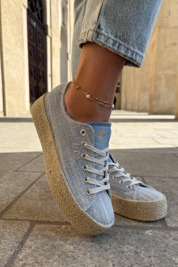 sieviešu puszābaki ar platformu Ar bizi Lee Cooper LCIN-25-02-3283 Zilas krāsas