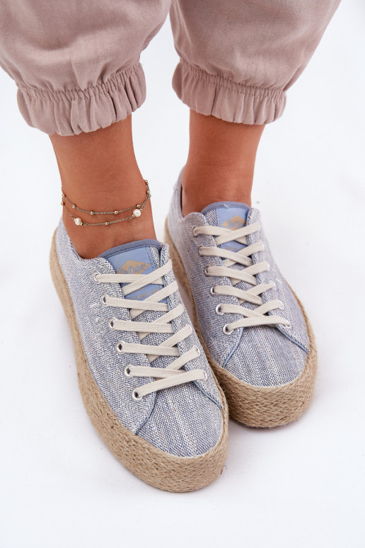 sieviešu puszābaki ar platformu Ar bizi Lee Cooper LCIN-25-02-3283 Zilas krāsas