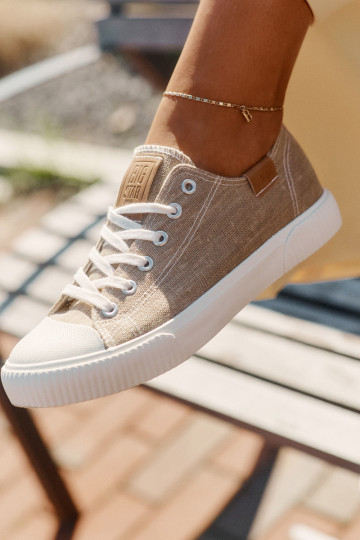 Auduma sieviešu puszābaki Big Star RR274795 smilšu krāsas 2