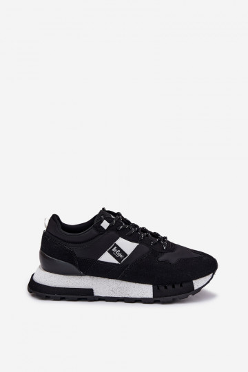Sneakers modeļa apavi Vīriešiem ar platformu Lee Cooper LCJ-25-03-3378M melnas krāsas 2