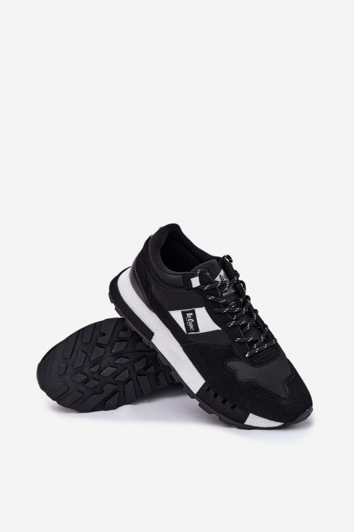 Sneakers modeļa apavi Vīriešiem ar platformu Lee Cooper LCJ-25-03-3378M melnas krāsas