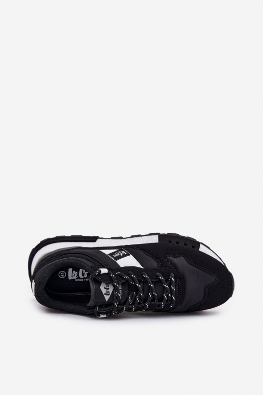 Sneakers modeļa apavi Vīriešiem ar platformu Lee Cooper LCJ-25-03-3378M melnas krāsas