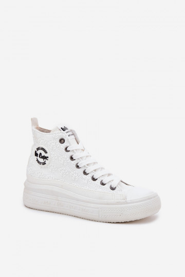 sieviešu puszābaki ar platformu Lee Cooper LCIN-25-44-3209L Biale 2