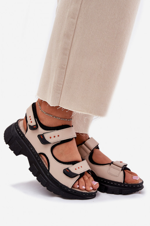 Sieviešu basenes Sieviešu Z ar lipīgām aizdarēmami Artiker 56C0471 smilšu krāsas