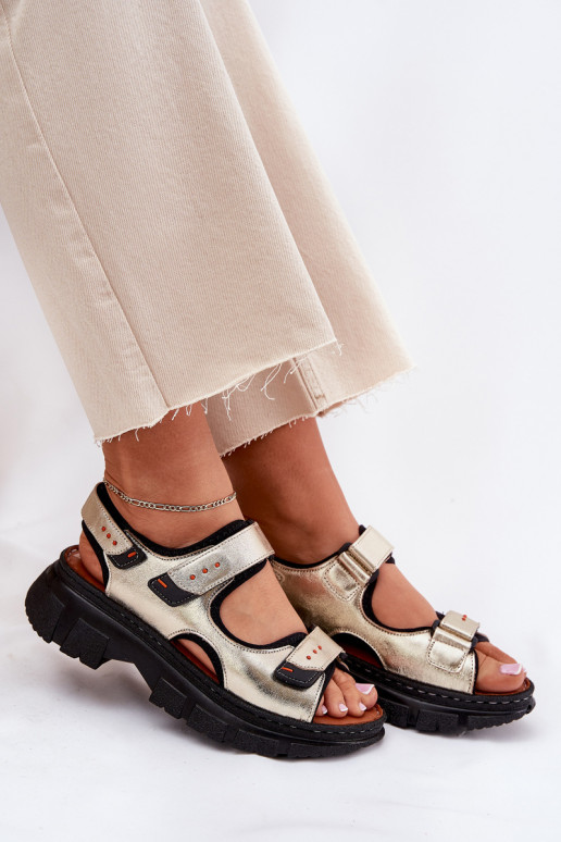 Sieviešu basenes Sieviešu Z ar lipīgām aizdarēmami Artiker 56C0469 Zelta krāsas