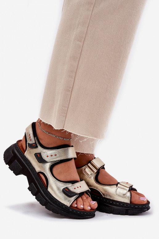 Sieviešu basenes Sieviešu Z ar lipīgām aizdarēmami Artiker 56C0469 Zelta krāsas