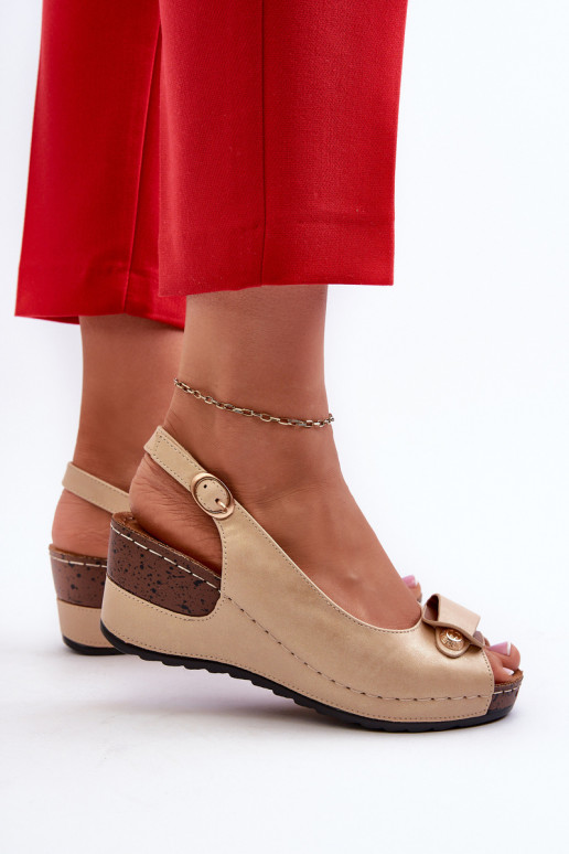 Sieviešu Vieglas platformas basenes Comfort Shoes smilšu krāsas Efravia