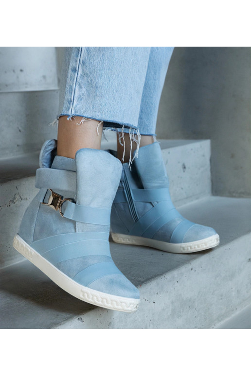 Zilie sporta apavi uz platformas,...