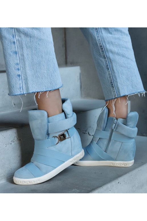 Zilie sporta apavi uz platformas,...