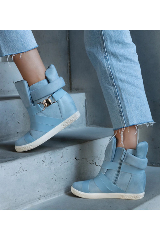 Zilie sporta apavi uz platformas,...