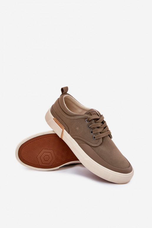 Auduma Vīriešu brīvā laika apavi Big Star RR174064 Haki krāsas