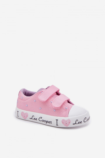 Baltie bērnu brīvā laika apavi ar lipukiem, Lee Cooper LCIN-25-02-3264K