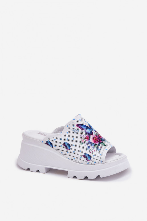 Čibas no dabīgas ādas Sieviešu Uz Ķīļa Artiker 56C0428 baltas krāsas Čibas no dabīgas ādas Sieviešu Uz Ķīļa Artiker 56C0428 baltas krāsas