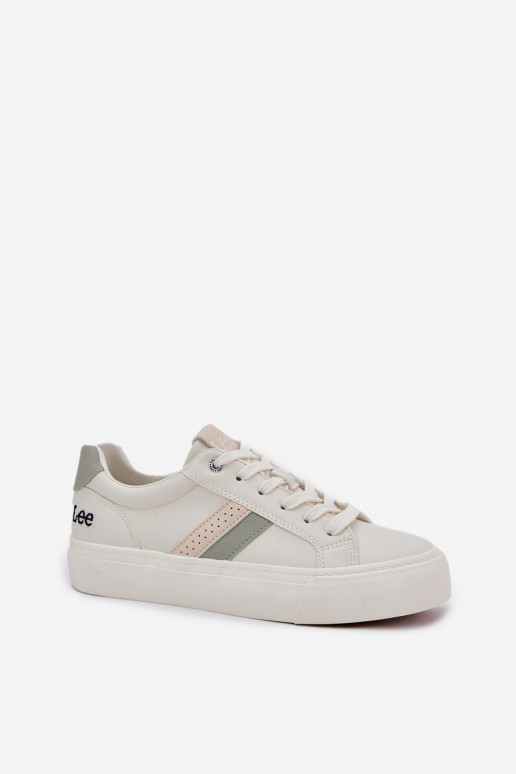 Sneakers modeļa apavi Sieviešu LEE LAYLA INOMEN LOIN 50251003 Zgaszona Biel Sneakers modeļa apavi Sieviešu LEE LAYLA INOMEN LOIN 50251003 Zgaszona Biel