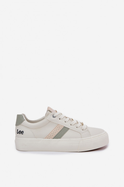 Sneakers modeļa apavi Sieviešu LEE LAYLA INOMEN LOIN 50251003 Zgaszona Biel Sneakers modeļa apavi Sieviešu LEE LAYLA INOMEN LOIN 50251003 Zgaszona Biel