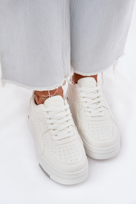 Zems Sneakers modeļa apavi Sieviešu Big Star RR274A310 HI-POLY SYSTEM baltas krāsas