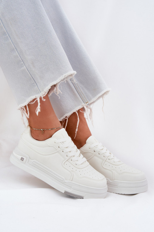 Zems Sneakers modeļa apavi Sieviešu Big Star RR274A310 HI-POLY SYSTEM baltas krāsas
