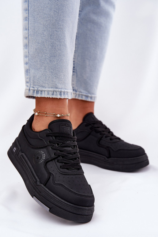 Zems Sneakers modeļa apavi Sieviešu Big Star RR274A311 HI-POLY SYSTEM melnas krāsas