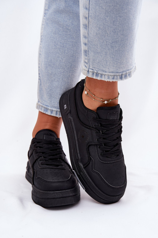 Zems Sneakers modeļa apavi Sieviešu Big Star RR274A311 HI-POLY SYSTEM melnas krāsas