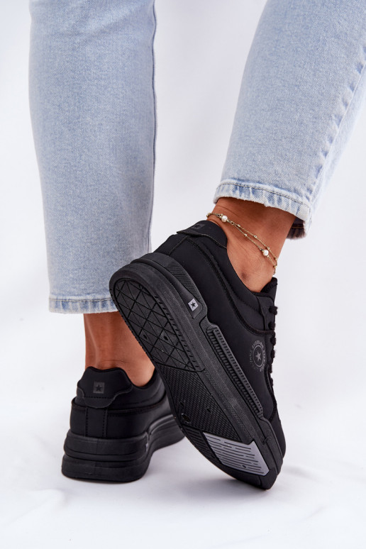 Zems Sneakers modeļa apavi Sieviešu Big Star RR274A311 HI-POLY SYSTEM melnas krāsas