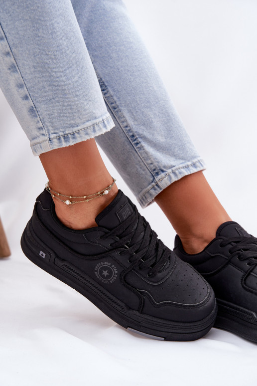 Zems Sneakers modeļa apavi Sieviešu Big Star RR274A311 HI-POLY SYSTEM melnas krāsas
