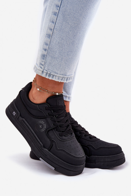 Zems Sneakers modeļa apavi Sieviešu Big Star RR274A311 HI-POLY SYSTEM melnas krāsas