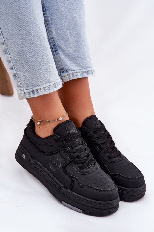 Zems Sneakers modeļa apavi Sieviešu Big Star RR274A311 HI-POLY SYSTEM melnas krāsas