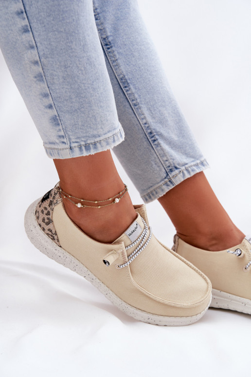 Gaisma Auduma apavi Sieviešu McKeylor 96116 smilšu krāsas