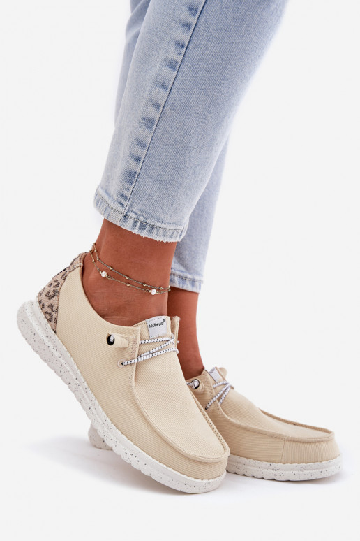 Gaisma Auduma apavi Sieviešu McKeylor 96116 smilšu krāsas