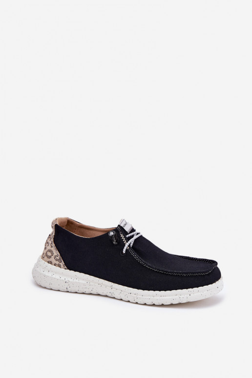 Gaisma Auduma apavi Sieviešu McKeylor 96116 melnas krāsas