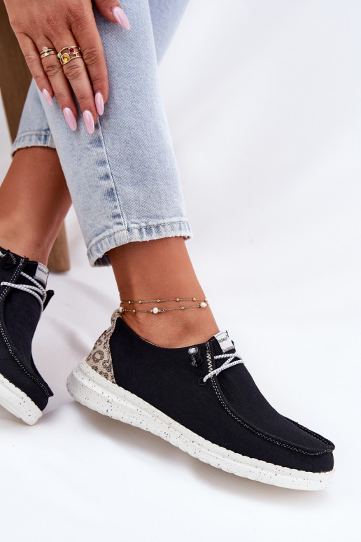 Gaisma Auduma apavi Sieviešu McKeylor 96116 melnas krāsas