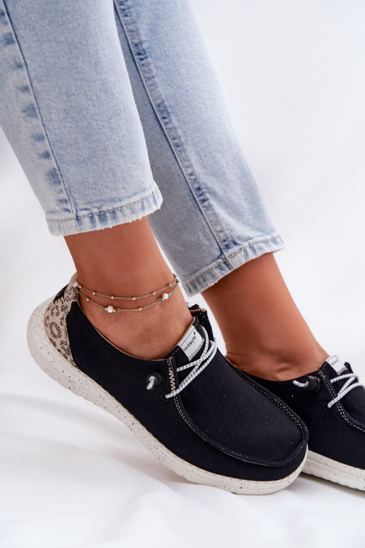 Gaisma Auduma apavi Sieviešu McKeylor 96116 melnas krāsas