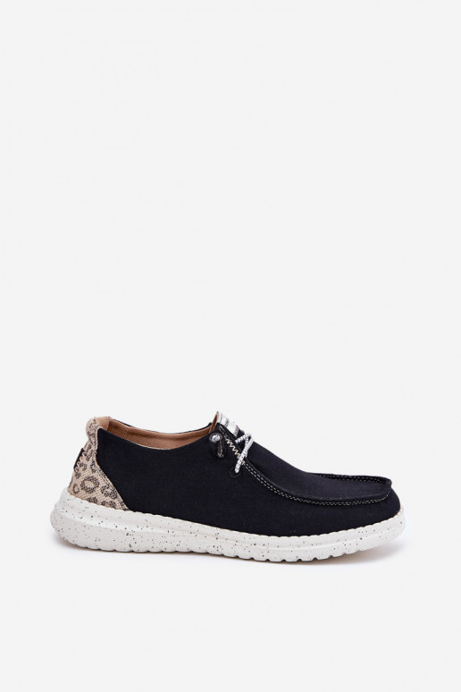 Gaisma Auduma apavi Sieviešu McKeylor 96116 melnas krāsas