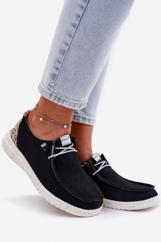 Gaisma Auduma apavi Sieviešu McKeylor 96116 melnas krāsas