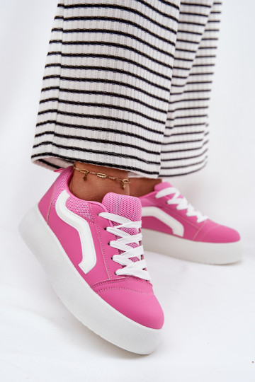 Sneakers modeļa apavi Sieviešu ar platformu rozā krāsas Tellnira