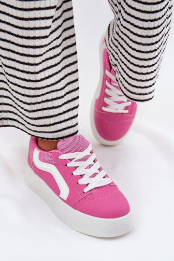 Sneakers modeļa apavi Sieviešu ar platformu rozā krāsas Tellnira 2