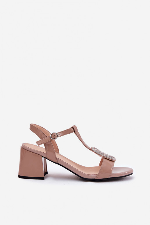 Āda Lakotas basenes ar papēdi ar ornamentiem Vinceza 91134 smilšu krāsas